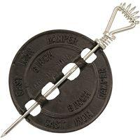 DAMPER STOVEPIPE 7IN CAST IRON
