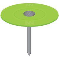 Stinger 0135151 Cap Nail, 2-1/2 in L, Flat Head, 12 ga Gauge, Plastic/Steel