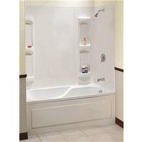 Maax Utah Series 102573-000-129 Bathtub Wall Kit, 31-3/4 in L, 60-1/2 in W, 59 in H, Polystyrene, Smooth Wall