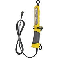 PowerZone ORTLLED48606 Drop Light, 120 V, LED Lamp, 6 ft L Cord, Yellow