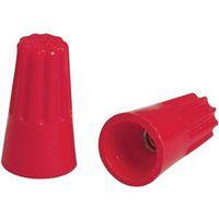 Hubbell HWCS6M25 Twist On Wire Connector, Red, 22 to 10 AWG Wire, Thermoplastic Housing Material, 25/PK