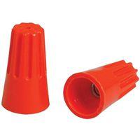 Hubbell HWCS3C20 Twist On Wire Connector, Orange, 22 to 14 AWG Wire, Thermoplastic Housing Material, 20/PK