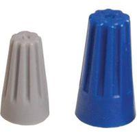 Hubbell HWCS12C20 Twist On Wire Connector, 22 to 14 AWG Wire, Thermoplastic Housing Material, Blue/Gray