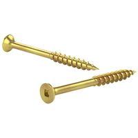 FLOOR SCREW FKCYZ8114P YELLOW ZINC #8 X 1-1/4"7500/PAIL