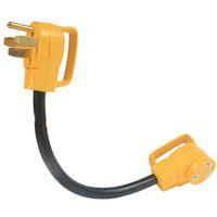 Camco USA 55173 Dogbone Adapter, 30 A Female, 50 A Male, 125 V, Male, Female