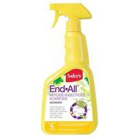 Safer End All 31-6025CAN Miticide/Insecticide, Liquid, Indoor/Outdoor, 1 L