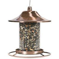 BIRD FEEDER COPPER 2LB METAL/PLASTIC