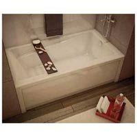 Maax New Town 6032 105456-R-100 Series Bathtub, Right Drain Location, 38 to 44 g Capacity, 59-3/4 in L, 32 in W, Acrylic