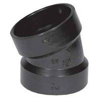 IPEX 027253 Pipe Elbow, 3 in, Hub, 22.5 deg Angle, ABS, SCH 40 Schedule
