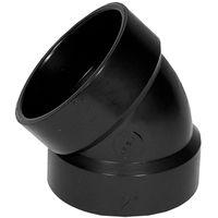 IPEX 027242 Pipe Elbow, 2 in, Hub, 45 deg Angle, ABS, SCH 40 Schedule