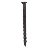 ProSource NTP-074-PS Panel Nail, 16D, 1 in L, Steel, Painted, Flat Head, Ring Shank, Black, 171 lb
