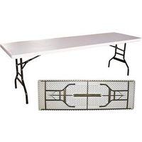 Simple Spaces DL-C2403L Banquet Table, 8 ft OAW, 30 in OAD, 29-1/4 in OAH, Steel Frame, Polyethylene Tabletop