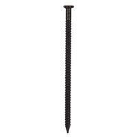 ProSource NTP-083-PS Panel Nail, 15D, 1-5/8 in L, Steel, Painted, Flat Head, Ring Shank, Black, 171 lb