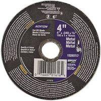 NORTON 76607 01616 Cut-Off Wheel  4 in  60 Grit  Very Coarse