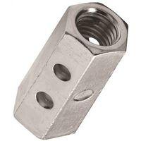 National Hardware 4003BC Series N182-709 Coupler, UNC Coarse Thread, 1/2-13 Thread, Steel, Zinc