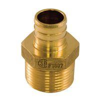 aqua-dynamic 9781-034 Pipe Adapter, 1/2 x 3/4 in, PEX x Male, Brass