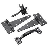 KT HDWR GATE BLK STL  9000FBR