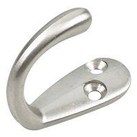HOOK WARDROBE 1-1/2IN BRSH NIC