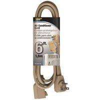 PowerZone OR681506 Extension Cord, 6 ft L, 15 A, 125 V, Beige