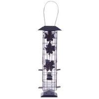 Perky-Pet 336 Wild Bird Feeder, 18-1/4 in H, Rustic Leaf, 2 lb, Metal, Hammered Bronze, Hanging Mounting