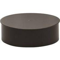 END CAP CLEANOUT 24GA 7IN BLK