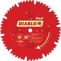 Diablo D1050X Circular Saw Blade, 10 in Dia, 5/8 in Arbor, 50-Teeth, Carbide Cutting Edge