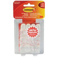 Command 17006VP-C Utility Hook, 0.5 lb, 24-Hook, Plastic, White