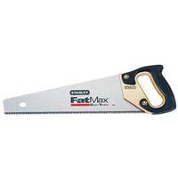 STANLEY 20-045 Handsaw, 15 in L Blade, 8 TPI, Ergonomic Handle, Rubber/Wood Handle