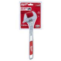 Milwaukee 48-22-7412 Adjustable Wrench, 12 in OAL, 1-5/8 in Jaw, Steel, Chrome, Ergonomic Handle