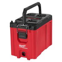 Milwaukee PACKOUT 48-22-8422 Compact Tool Box, 75 lb, Polypropylene, Red, 16.2 in L x 10 in W x 13 in H Outside