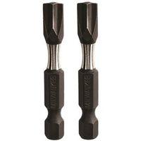 Milwaukee 48-32-4443 Power Bit, #1, #2 Drive, ECX Drive, 1/4 in Shank, Hex Shank, 2 in L, Carbon Steel