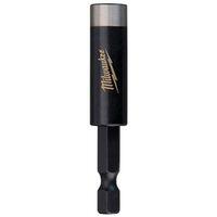 Milwaukee SHOCKWAVE 48-32-4502 Series Bit Holder with C-Ring, 2.36 in L, 1/4 in Drive, Hex Drive, 1/4 in Shank, Steel