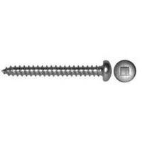 Reliable PKAS612VP Screw, 1/2 in L, Square Drive, Pan Head, Self-Tapping, Type A Point, Stainless Steel, Stainless Steel