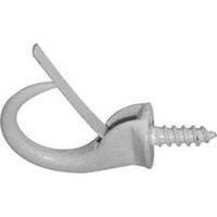 Reliable SCHW78MR Safety Cup Hook, 1/8 in Dia Wire, Metal, White
