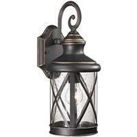 Boston Harbor LT-H04 Single Light Outdoor Wall Lantern, 120 V, 60 W, A19 or CFL Lamp, Steel Fixture