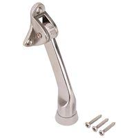 ProSource CL-230SN-PS Door Holder, 5-3/8 in L, 1-5/8 in W, 2 in H, Attaches to Door Mounting, Rubber/Zinc