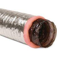 Imperial MEA-0310 Air Duct, 3 in OD, 10 ft L, Polyester, Silver