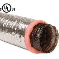 Imperial MEA-0425 Air Duct, 4 in OD, 25 ft L, Polyester, Silver