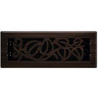 Imperial RG3278-A Floor Register, Oil-Rubbed Bronze, 10 in W Duct Opening, 3 in H Duct Opening, Polystyrene