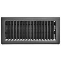 Imperial RG0152 Floor Register, 10 in W Duct Opening, 2-1/4 in H Duct Opening, Steel, Slate Gray, Powder-Coated