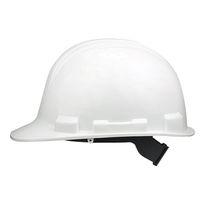 Safety Works SWX00344 Hard Hat, White, 4-Point Textile Suspension, HDPE Shell, Class: E, Slip Ratchet Adjustment Type