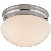Boston Harbor F13BB01-6854-BN Single Light Round Ceiling Fixture, 120 V, 60 W, 1-Lamp, A19 or CFL Lamp