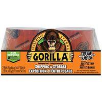 Gorilla 6130402 Packaging Tape, 30 yd L, 3 in W, Clear