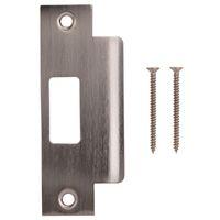 ProSource HSH-006BN-PS Strike Plate, 4-7/8 in L, 2 in W, Steel, Brushed Nickel