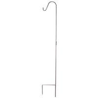 Landscapers Select GB-3090-1 Shepherd Hook, 12 in L, 84 in H, Steel, Hammer Tone Bronze, Matte, Hanging