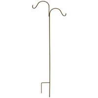 Landscapers Select 5195714 Shepherd Hook, 24 in L, 84 in H, Steel, Hammer Tone Bronze, Matte, Floor