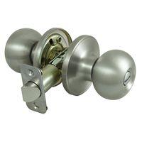 ProSource T9610BRA4V Privacy Lockset, Ball Design, Stainless Steel