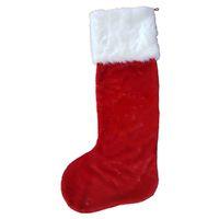 Hometown Holidays 28405 Giant Plush Stocking, Polyester, Red/White