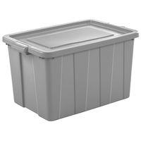 Sterilite 16796A04 Storage Tote, Polyethylene, Cement, 30 in L, 20 in W, 17-1/8 in H