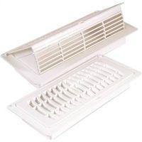 Imperial RG3051 Floor Register, 10 in W Duct Opening, 3 in H Duct Opening, Polystyrene, White